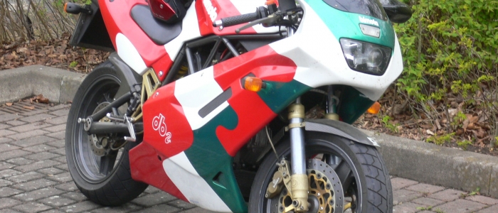 THE CRANKCASE. Bimota Db 2 SR tricolore rental hire motorcycle
